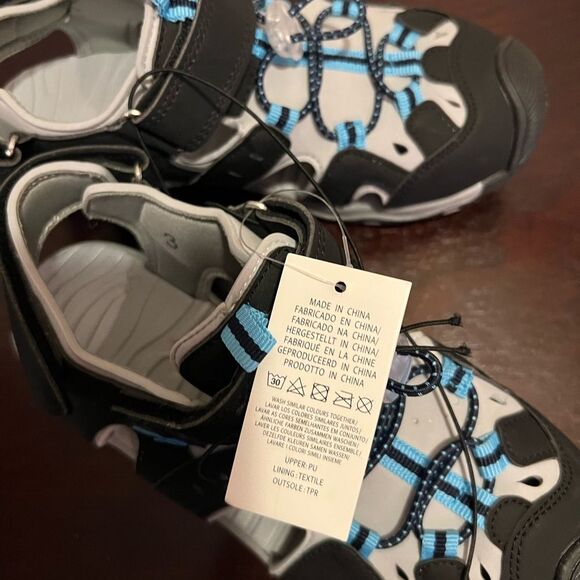 Boys Sports Sandals Summer  Hook And Loop Outdoor Soft Sandals Durable Rubber - Picture 5 of 5